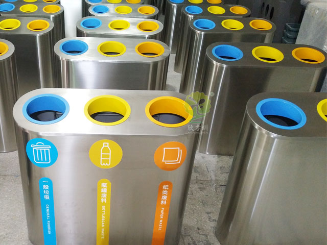 提升公共空間品質(zhì)，深圳金屬垃圾桶助你一臂之力